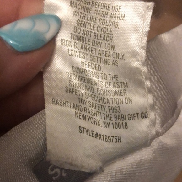 Carters Lovey Security Blanket Rattle Bear “If They Could Just Stay Little” - Picture 9 of 9